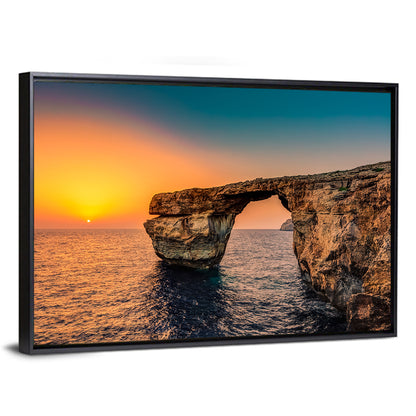 Azure Window Sunset, Dwejra Wall Art