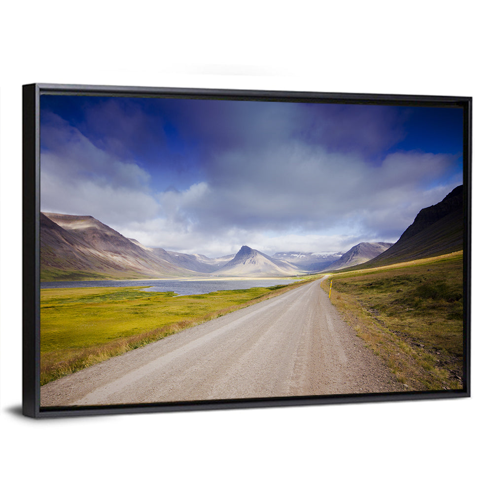 Iceland Gravel Road Landscape Wall Art