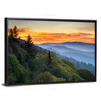 Great Smoky Mountains Sunset Wall Art