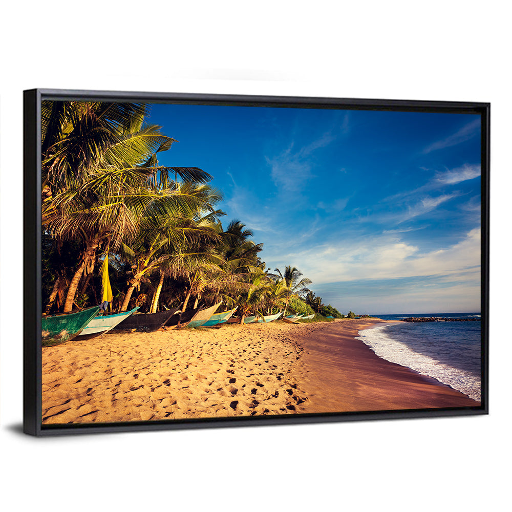 Mirissa Beach Morning Light Wall Art