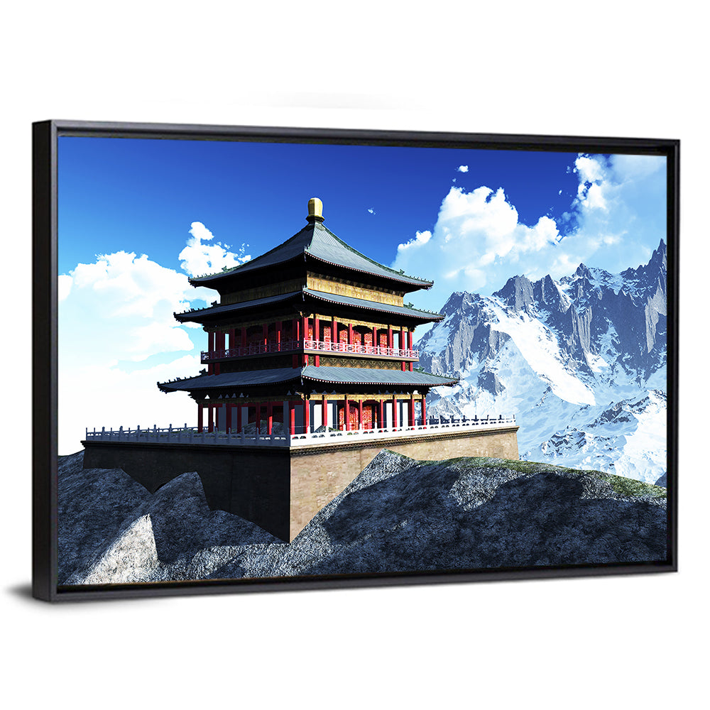 Buddhist Sun Temple Wall Art