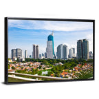 Jakarta Skyline with Wisma 46 Wall Art