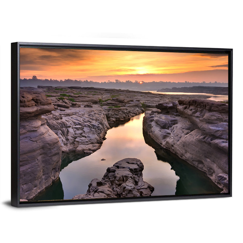 Sam Phan Bok Sunrise River Canyon Wall Art