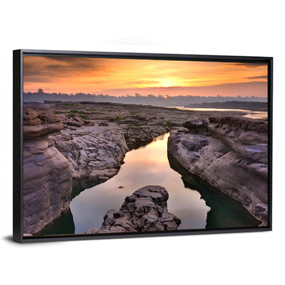 Sam Phan Bok Sunrise River Canyon Wall Art