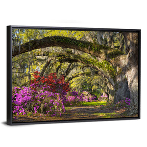 Azalea Flowers Garden Wall Art