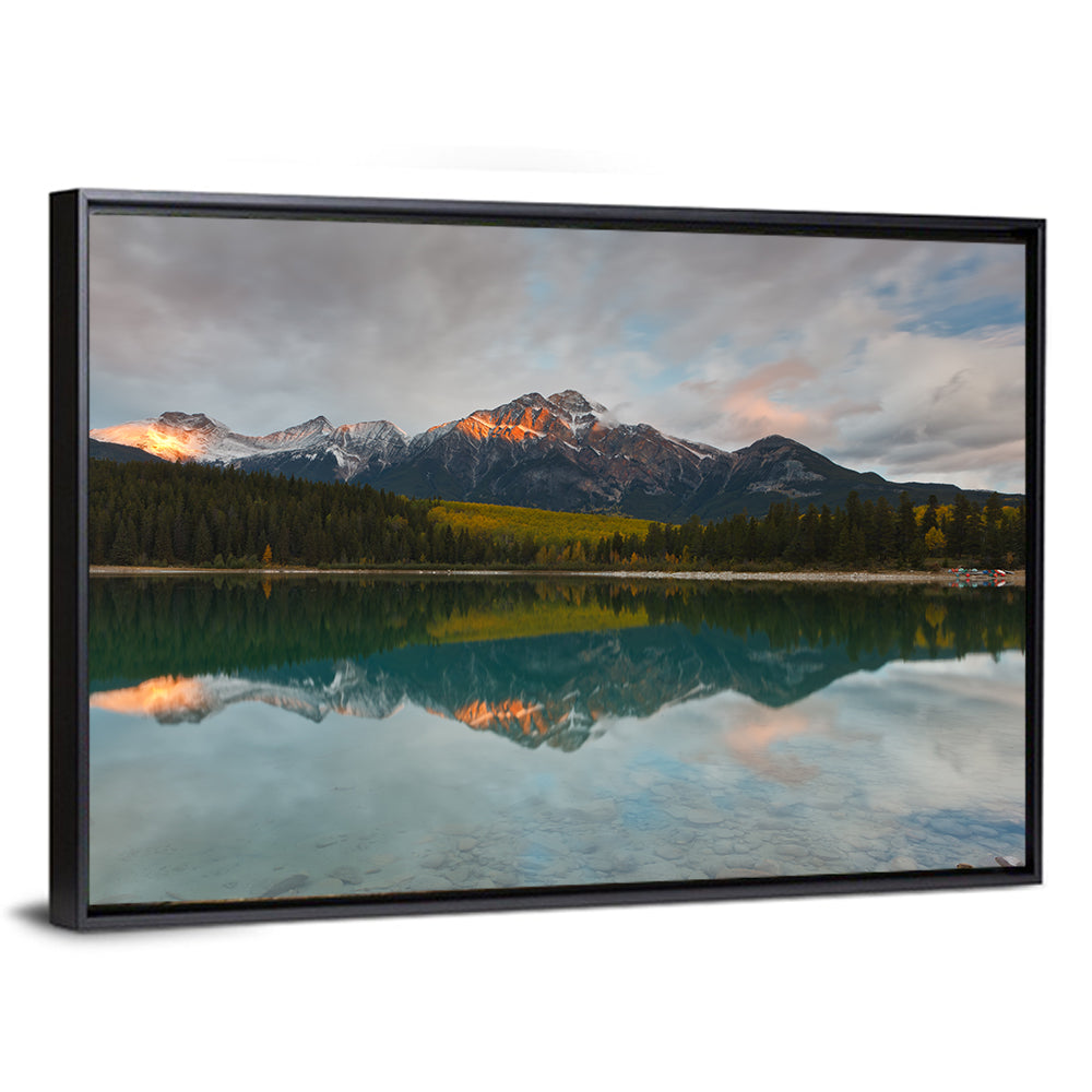 Patricia Lake Golden Hour Reflection Wall Art