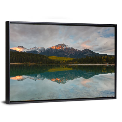 Patricia Lake Golden Hour Reflection Wall Art