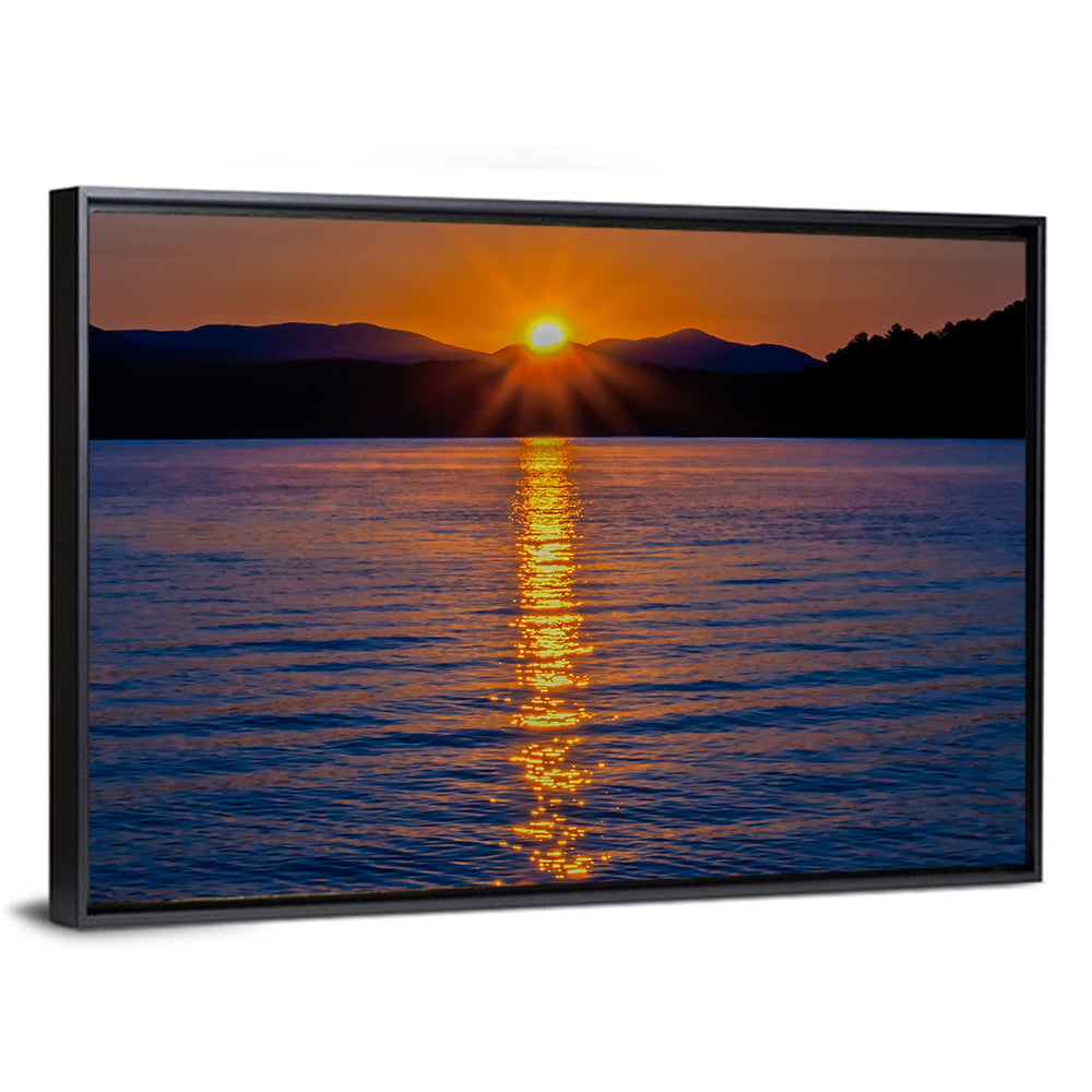 Lake Jocassee Golden Sunrise Wall Art
