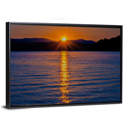 Lake Jocassee Golden Sunrise Wall Art