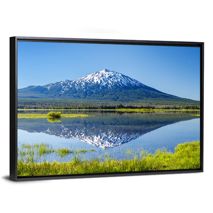 Mount Bachelor Lake Reflection Wall Art