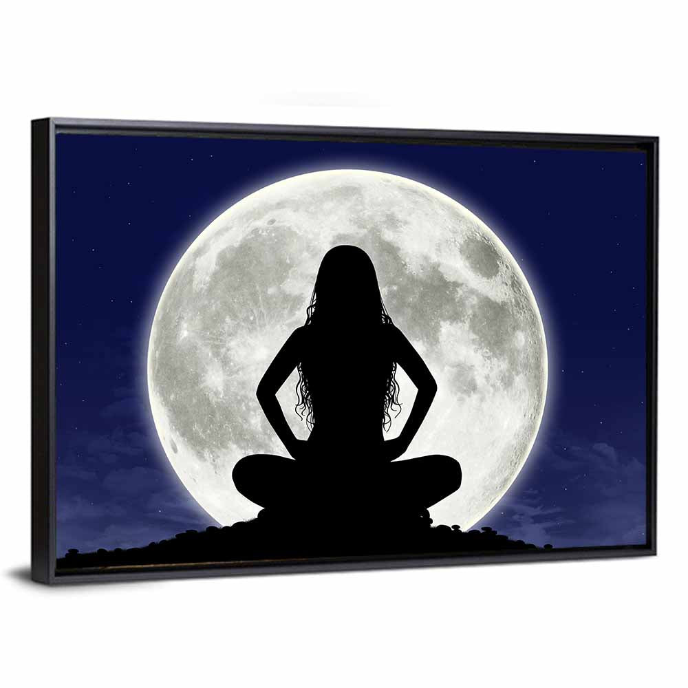 Young Woman Meditating Wall Art