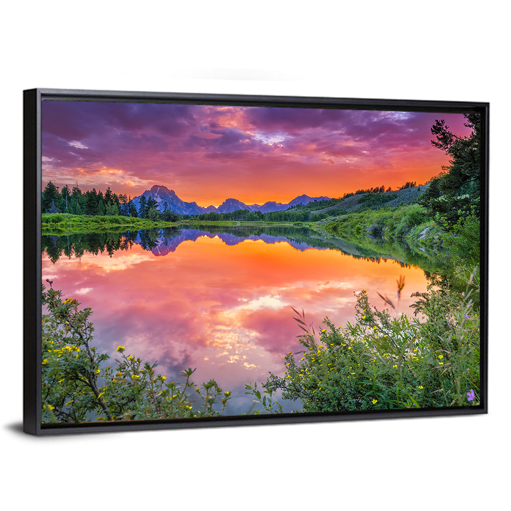Oxbow Bend Sunset Wall Art