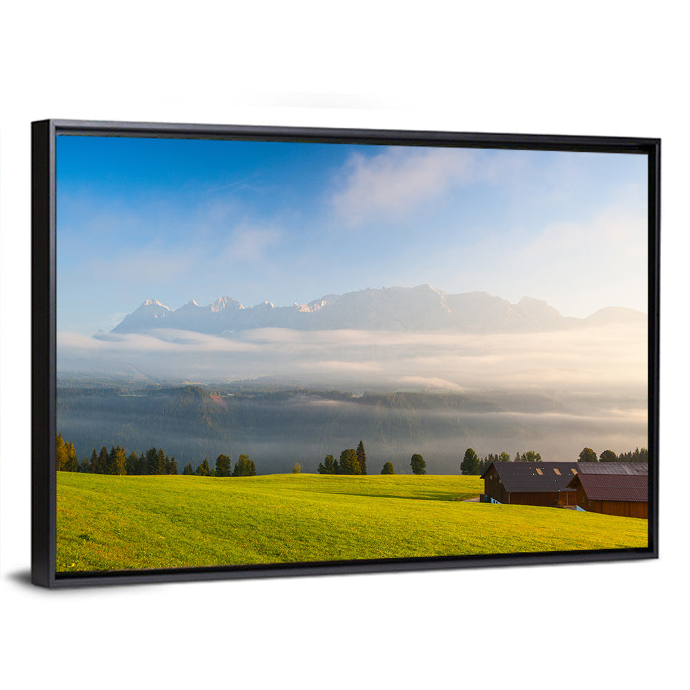 Sunlit Mountain Clouds Wall Art