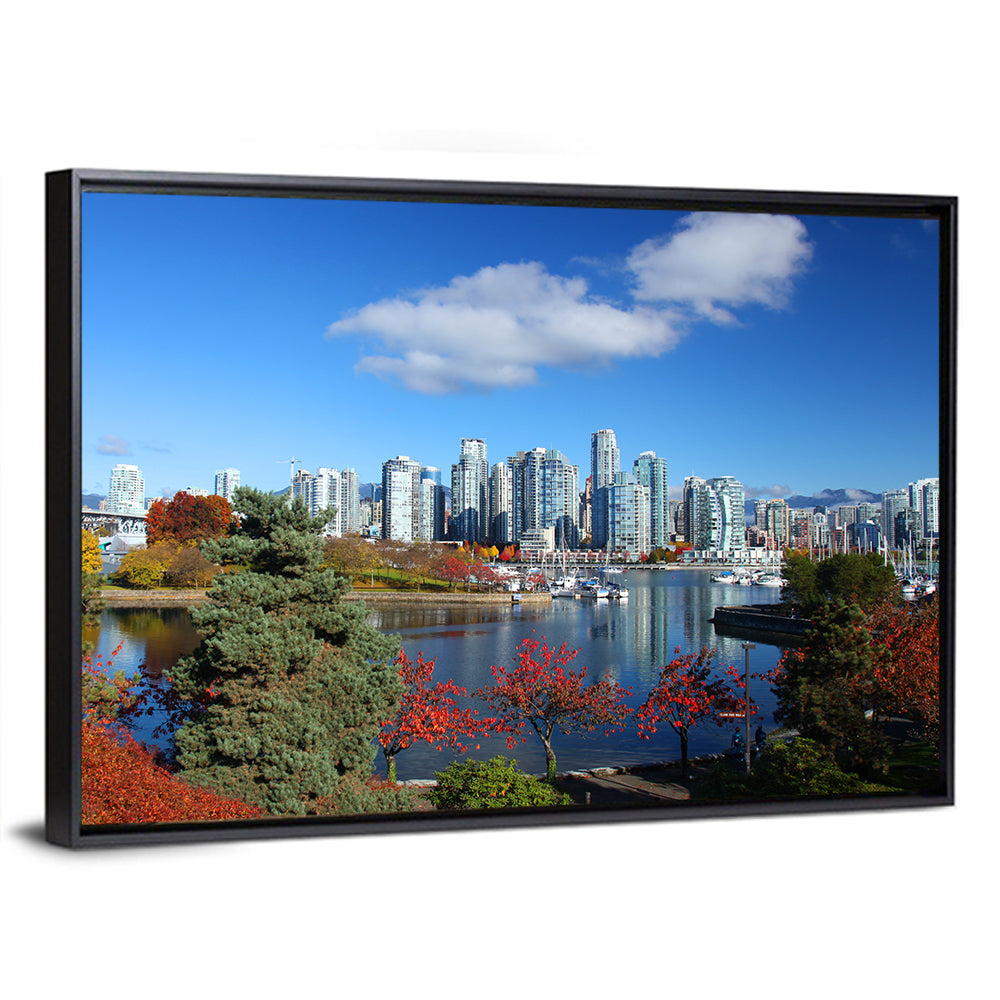 Vancouver Autumn Skyline Wall Art