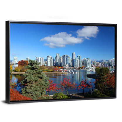 Vancouver Autumn Skyline Wall Art