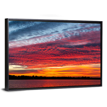 Lake Ijssel Dusk Reflection Wall Art