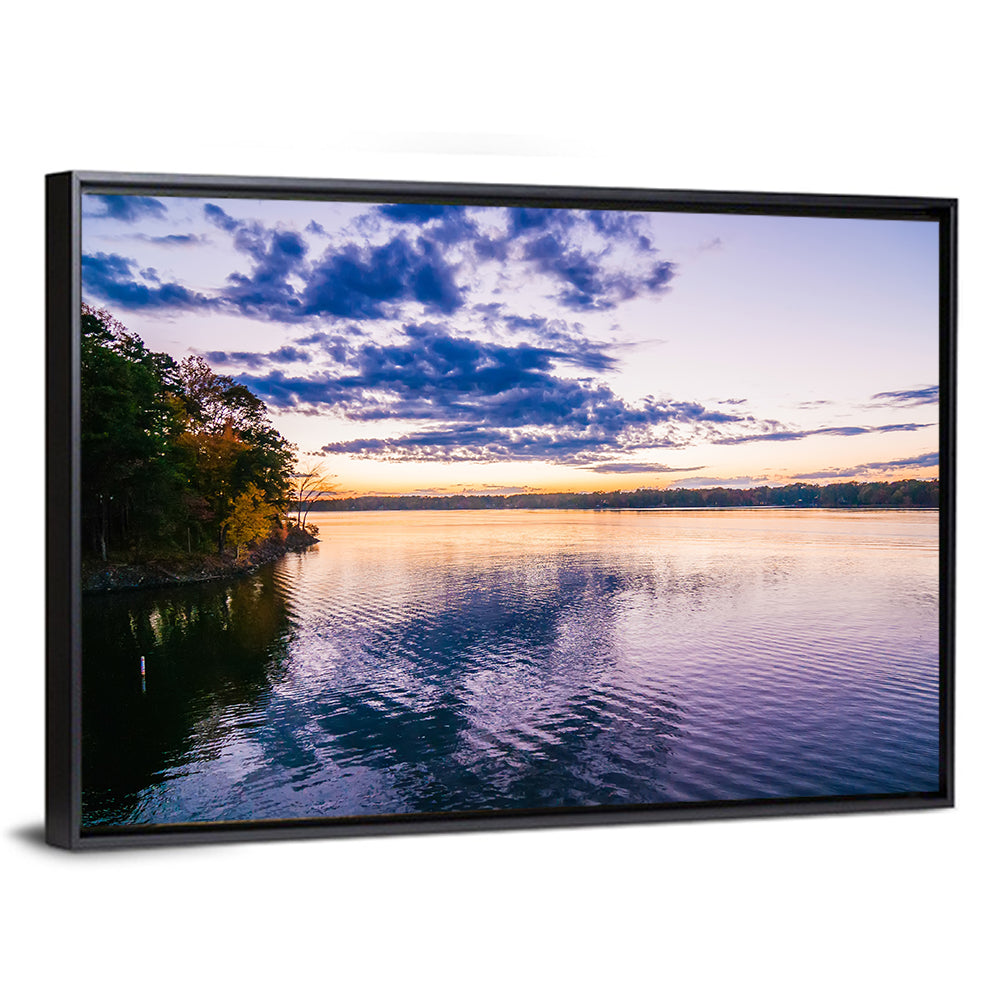 Lake Wylie Sunset Reflection Wall Art