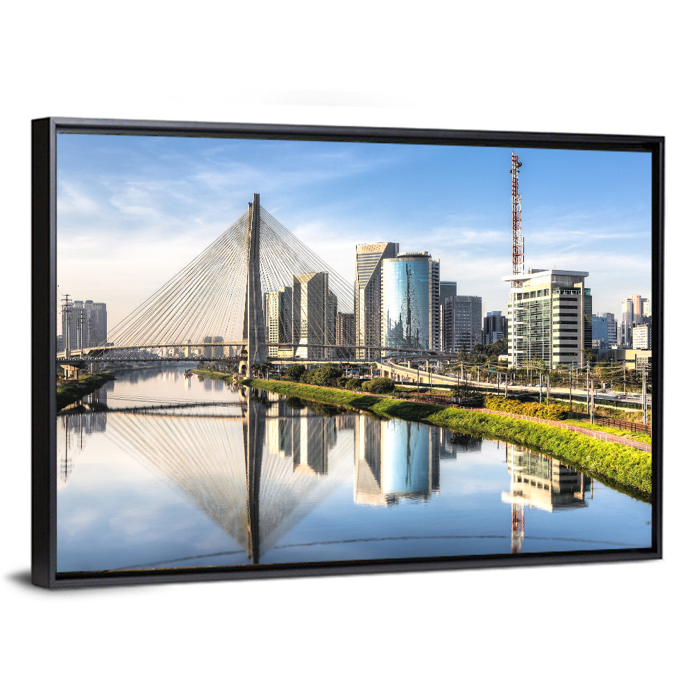 Estaiada Bridge Reflections Wall Art
