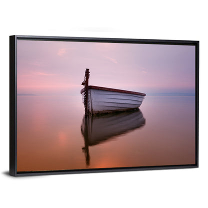 Pastel Boat Reflection Wall Art