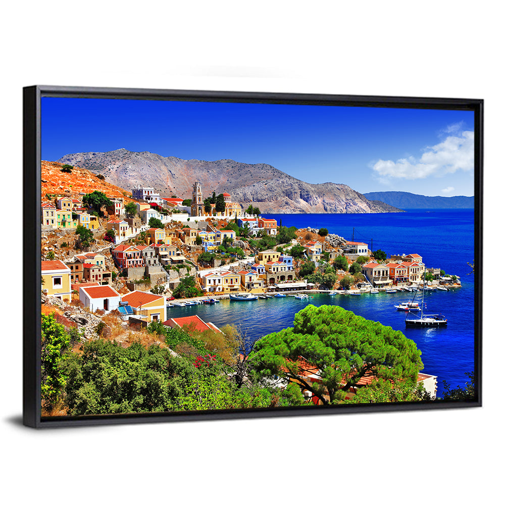 Symi Harbor, Greece Wall Art