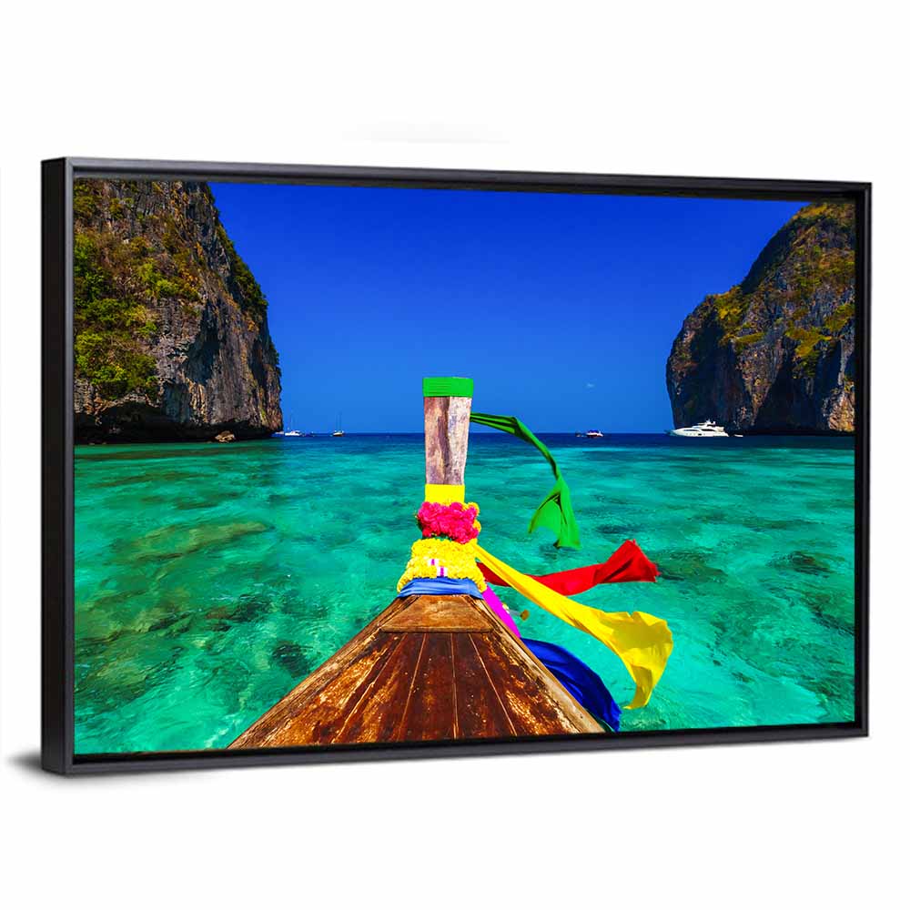 Maya Bay Long-tail Boat Wall Art
