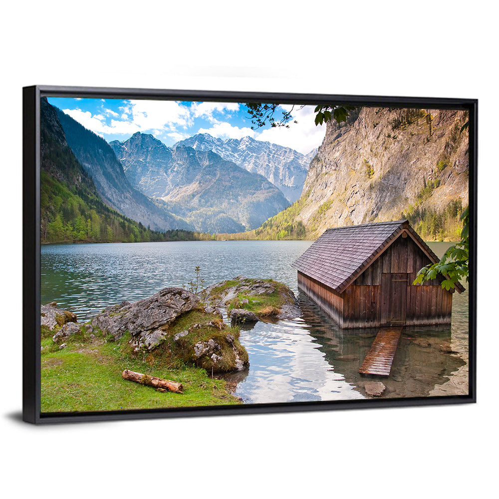 Obersee Boathouse at Königssee Wall Art