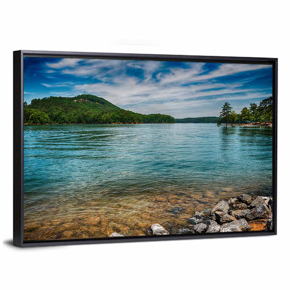 Lake Allatoona Rocky Shoreline Wall Art