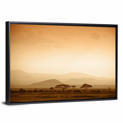 Hazy Savannah at Dawn Wall Art