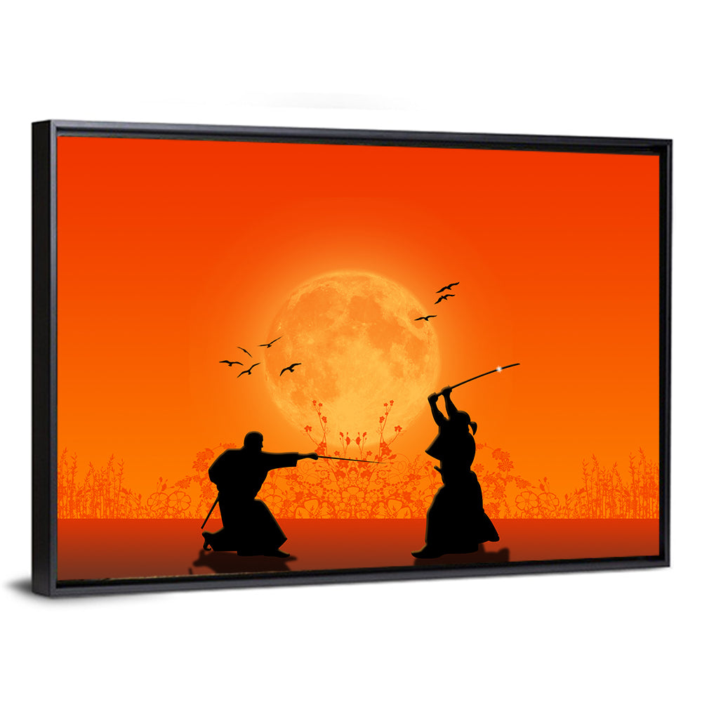 Fighting Samurai Wall Art