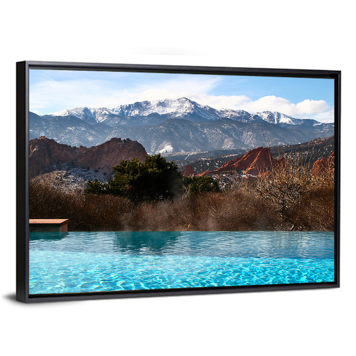 Garden of the Gods, Colorado Springs Wall Art as a framed canvas