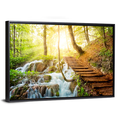 Plitvice Lakes Walkway Wall Art