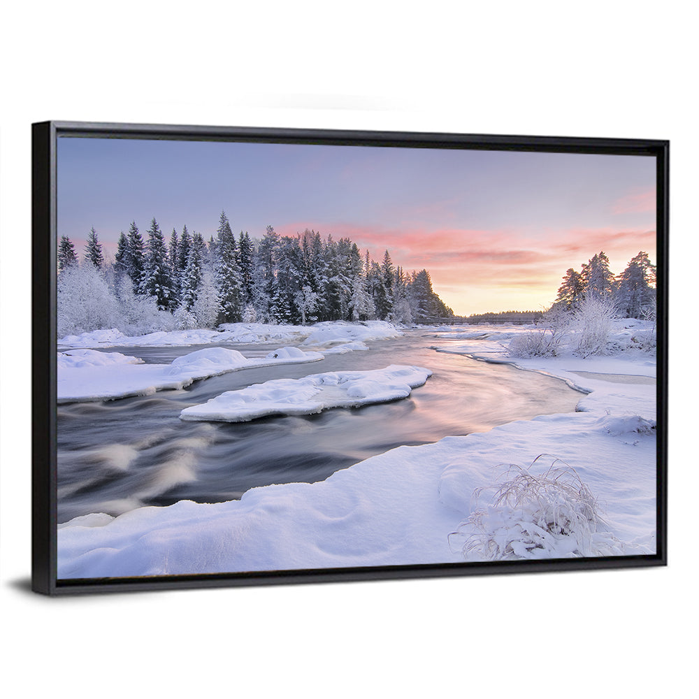 Kiiminkijoki Winter Sunrise Wall Art