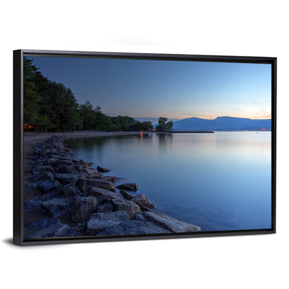 Lake Neuchatel Twilight Wall Art