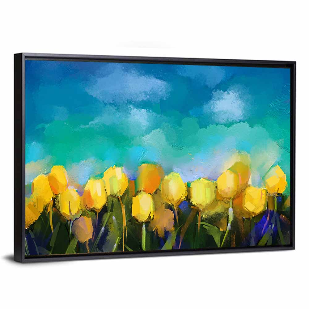 Blue Tulip Horizon Wall Art