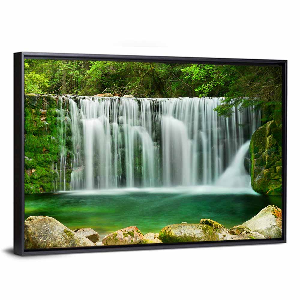 Emerald Lake Waterfall Wall Art