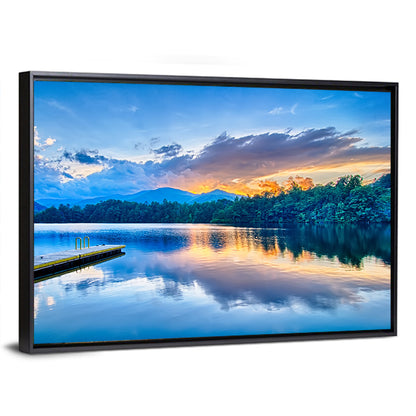 Santeetlah Lake at Golden Hour Wall Art