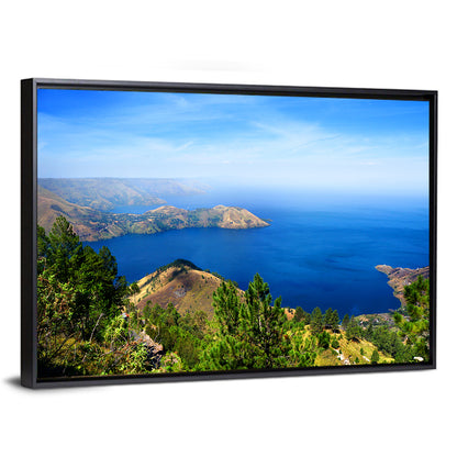 Lake Toba Aerial View Wall Art