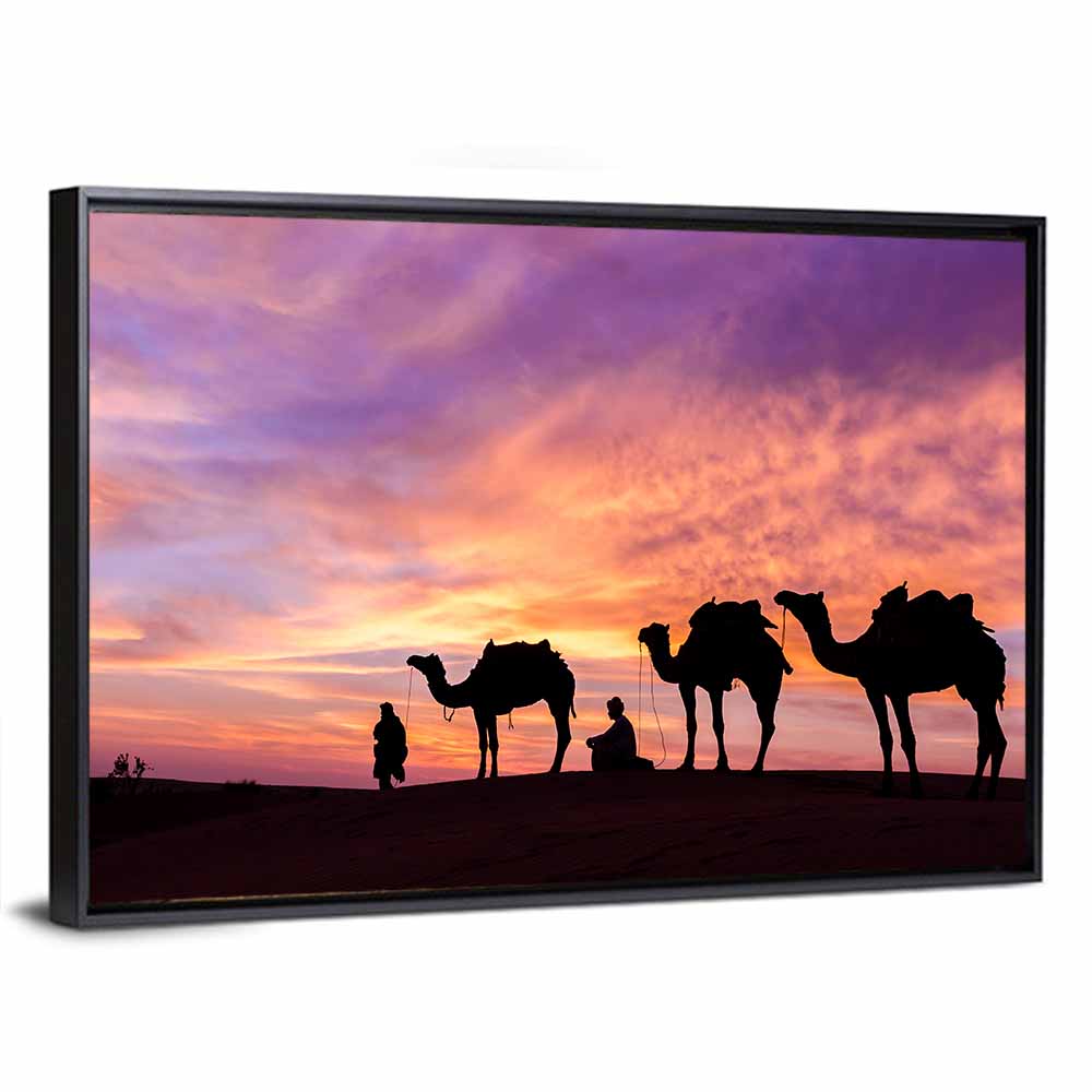 Rajasthan Desert Sunset Wall Art