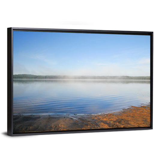 Morning Fog Over Abitibi Lake Wall Art