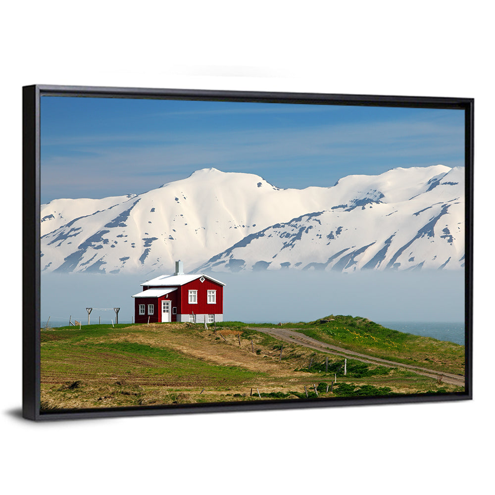Red House by Fjord Wall Art