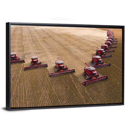 Soybean Harvesting Wall Art