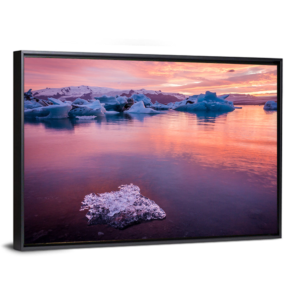 Jökulsárlón Dusk Lagoon Wall Art