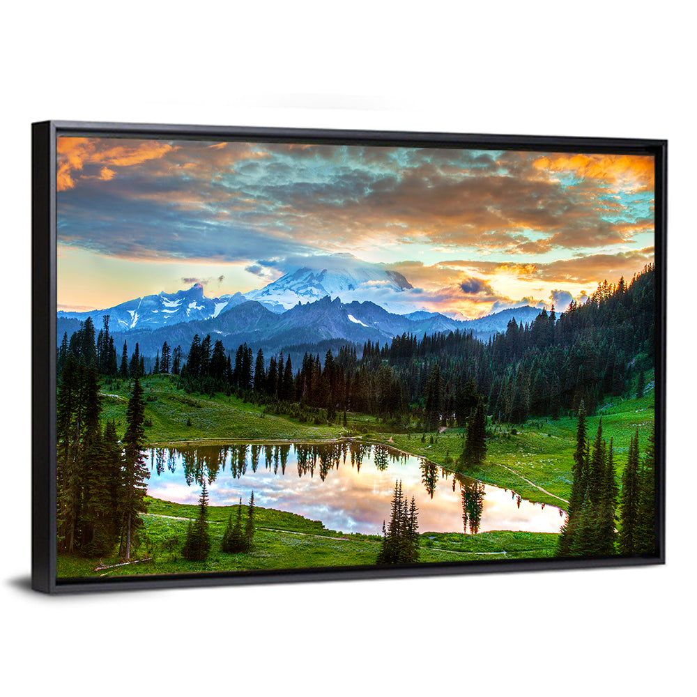 Mount Rainier Reflection at Tipsoo Lake Wall Art