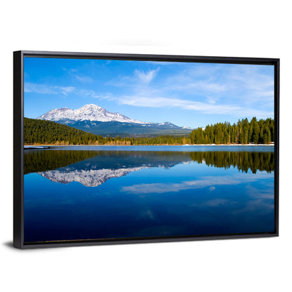 Northern California Snow Capped Lake Wall Art