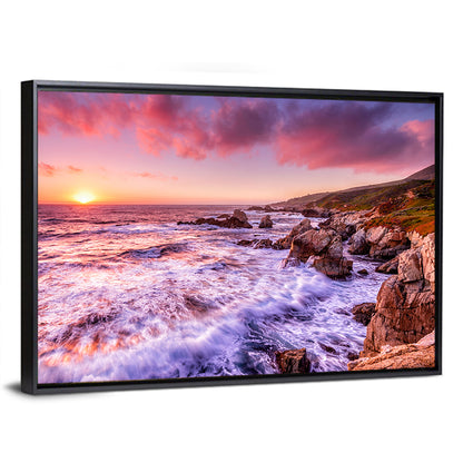 Dusk Over California Cliffs Wall Art