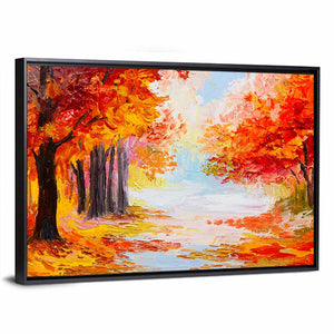 Autumn Forest Pathway Wall Art