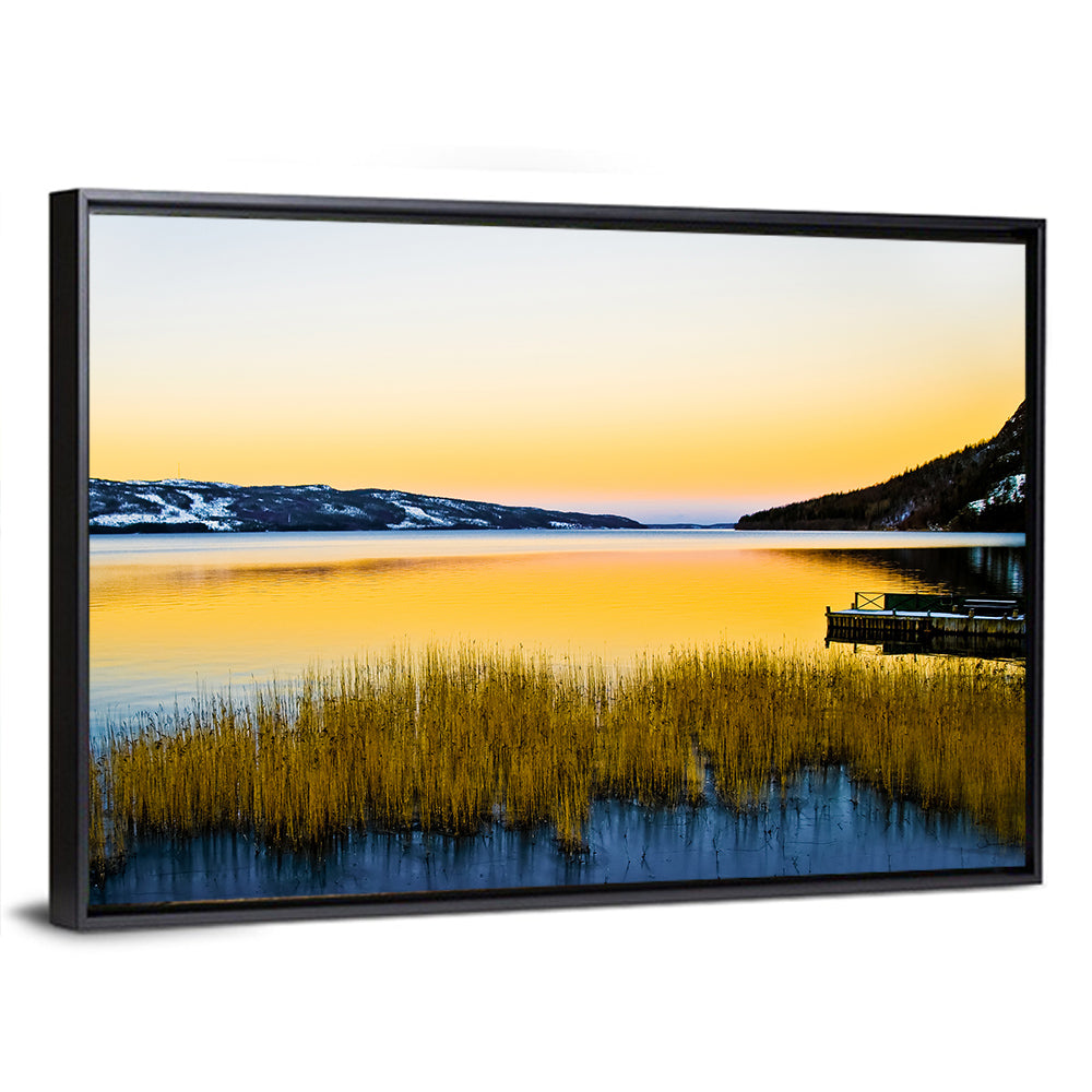 Lapland Lake Sunrise Wall Art