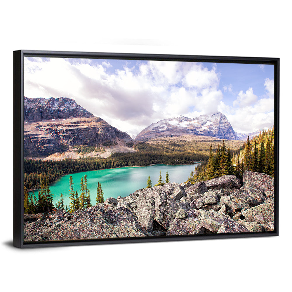 Lake Ohara Rocky Shore Wall Art