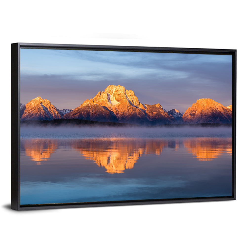 Mount Moran Sunrise Over Jackson Lake Wall Art
