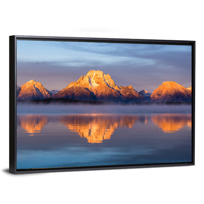 Mount Moran Sunrise Over Jackson Lake Wall Art